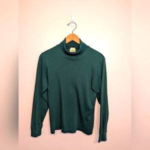Vintage Forest Green LL Bean Turtleneck